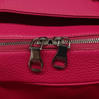 Loewe LOEWE Anagram Hand Bag Leather Pink Gold Authentic yk17930