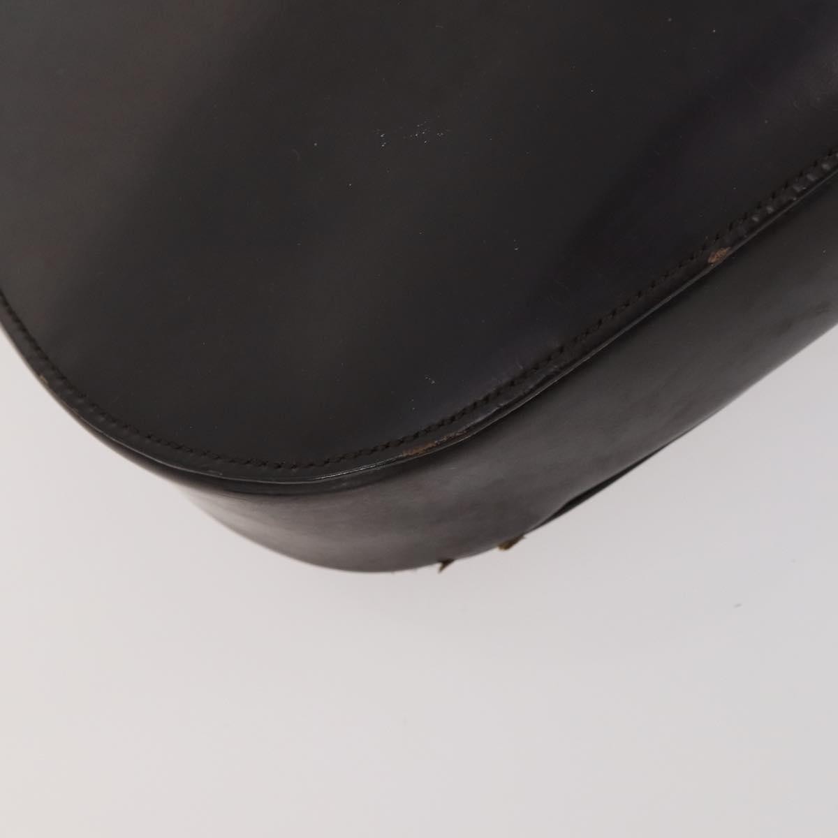 Gucci GUCCI GG Supreme Hand Bag Leather 2 Set Black Beige Authentic 173983