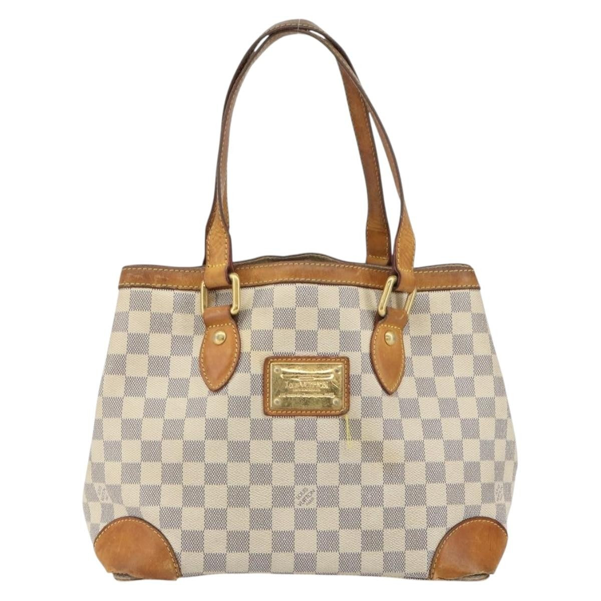 Louis Vuitton LOUIS VUITTON Damier Azur Hampstead PM Tote Bag N51207 LV Authentic 162093