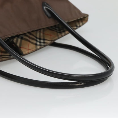 Burberrys Burberrys Blue Label Tote Bag Nylon Brown Authentic ti2871