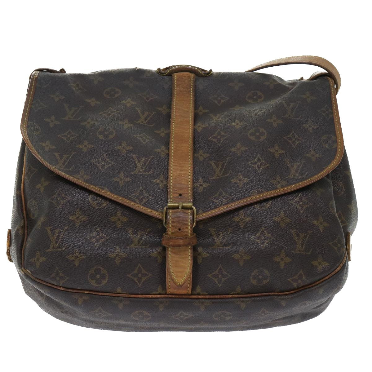 Louis Vuitton LOUIS VUITTON Monogram Saumur 35 Shoulder Bag M42254 LV Authentic th3916