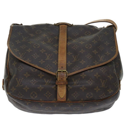 Louis Vuitton LOUIS VUITTON Monogram Saumur 35 Shoulder Bag M42254 LV Authentic th3916