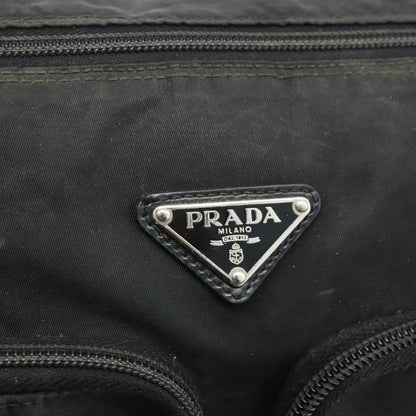 Prada PRADA Shoulder Bag Nylon Black Silver Authentic 175741
