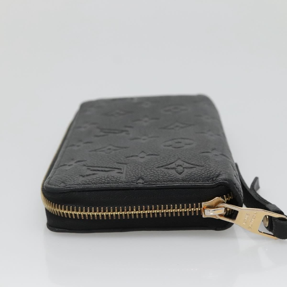 Louis Vuitton LOUIS VUITTON Monogram Empreinte Zippy Wallet Wallet Black M61864 LV Authentic hk2892 Bag