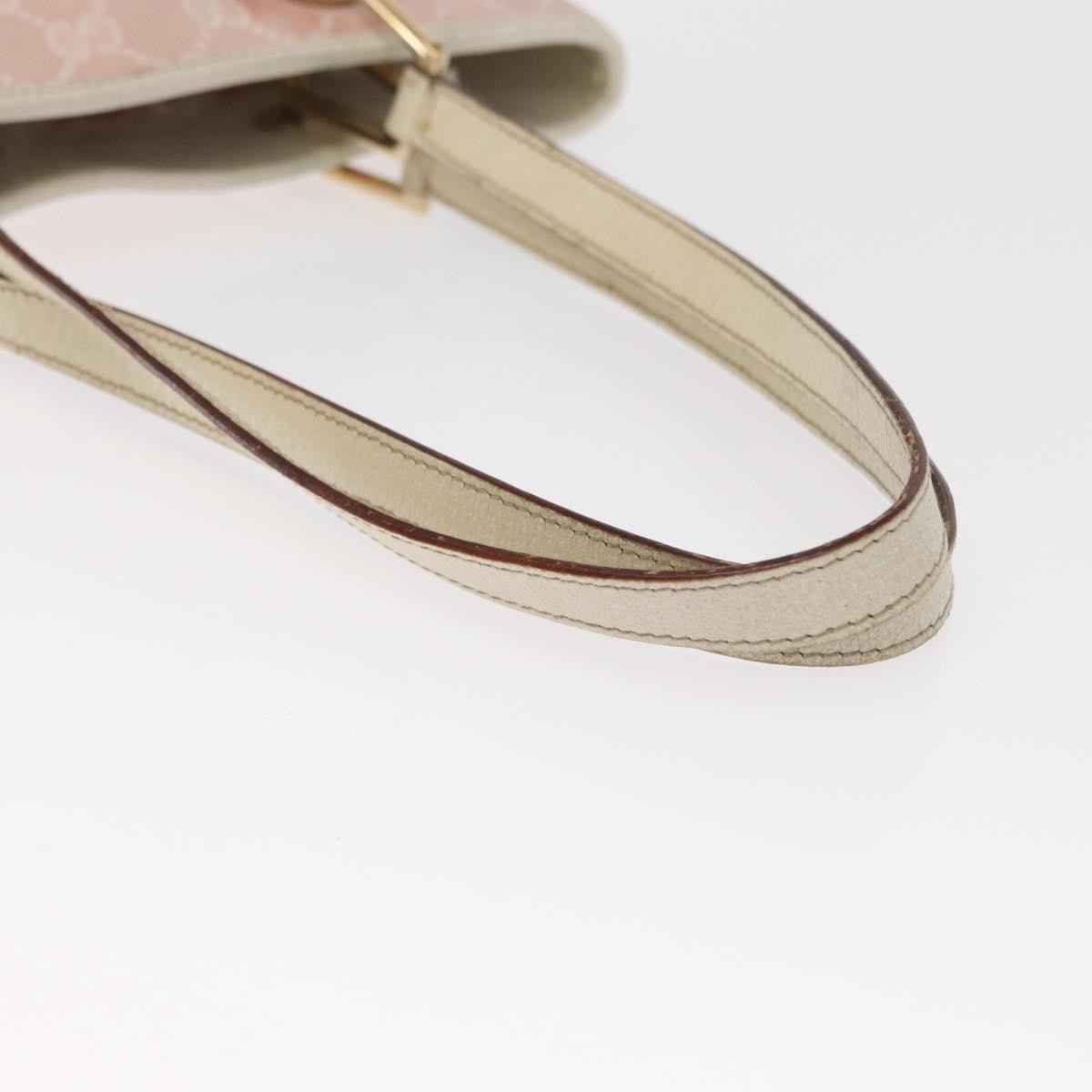 Gucci GUCCI GG Canvas Tote Bag Pink Gold 120840 Authentic 159575