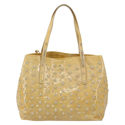 Jimmy Choo Jimmy Choo Studs Tote Bag Enamel Yellow Gold Authentic bs31691