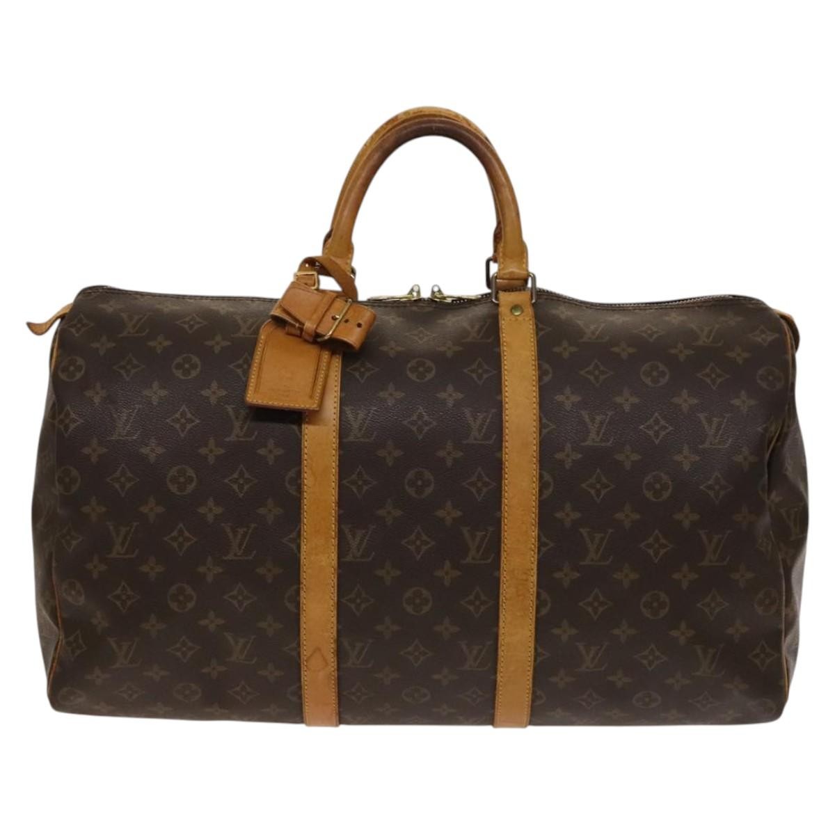 Louis Vuitton LOUIS VUITTON Monogram Keepall 50 Boston Bag M41426 LV Authentic 138362