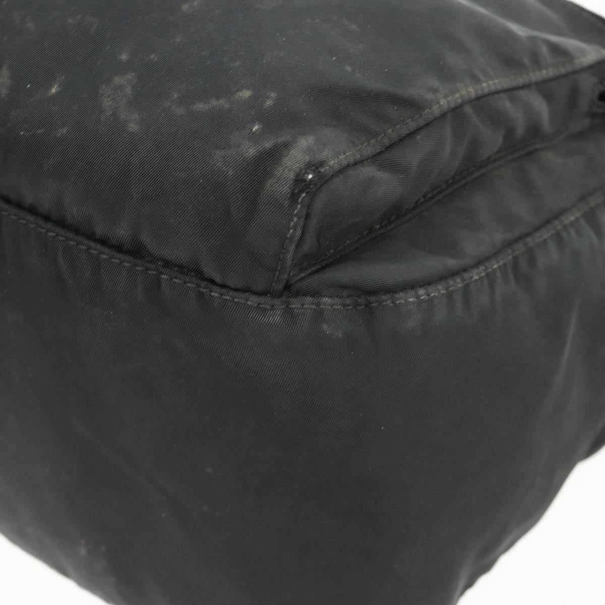 Prada PRADA Shoulder Bag Nylon Black Silver Authentic 175741