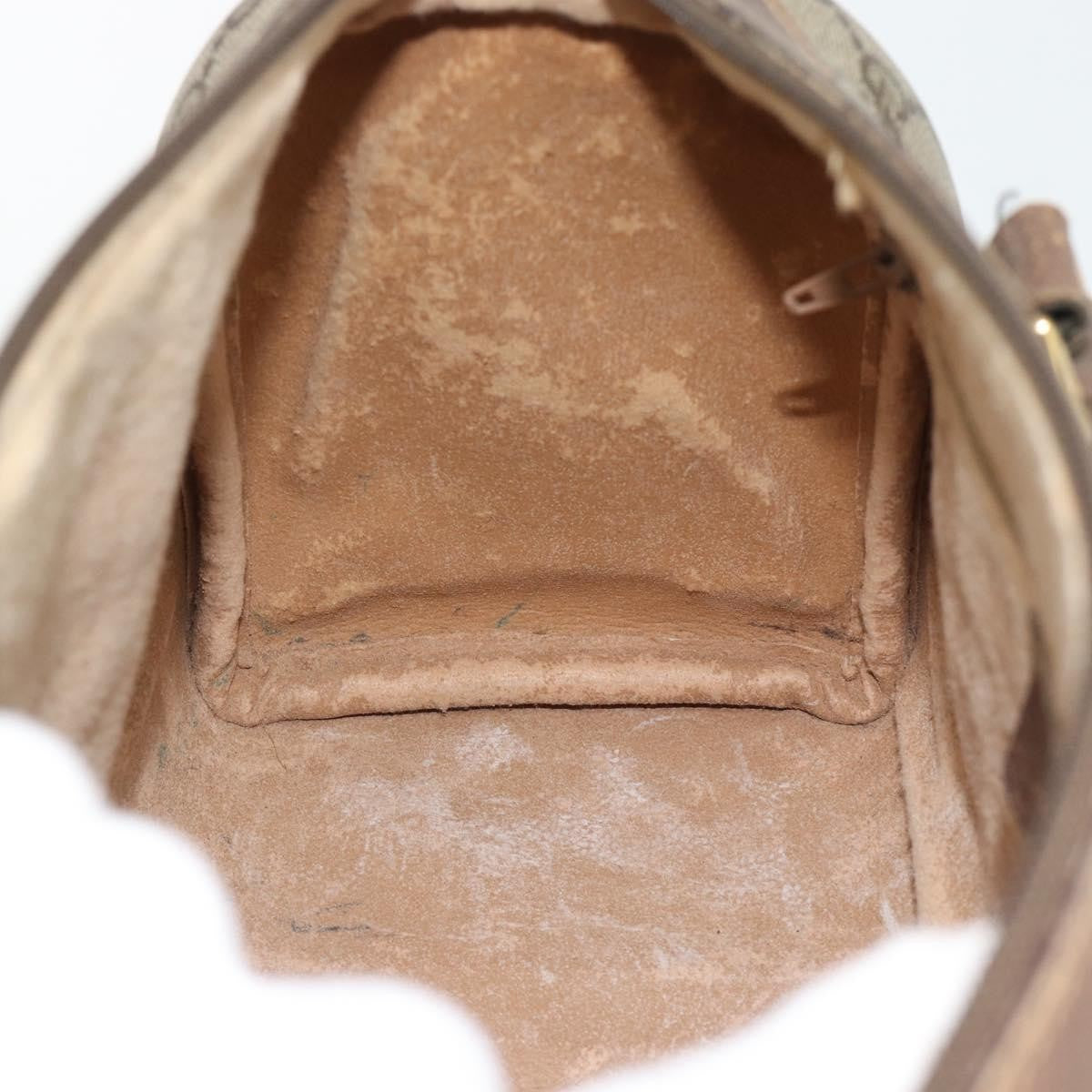 Gucci GUCCI GG Supreme Web Sherry Line Bag PVC Beige Gold 40 02 006 Authentic BA12926
