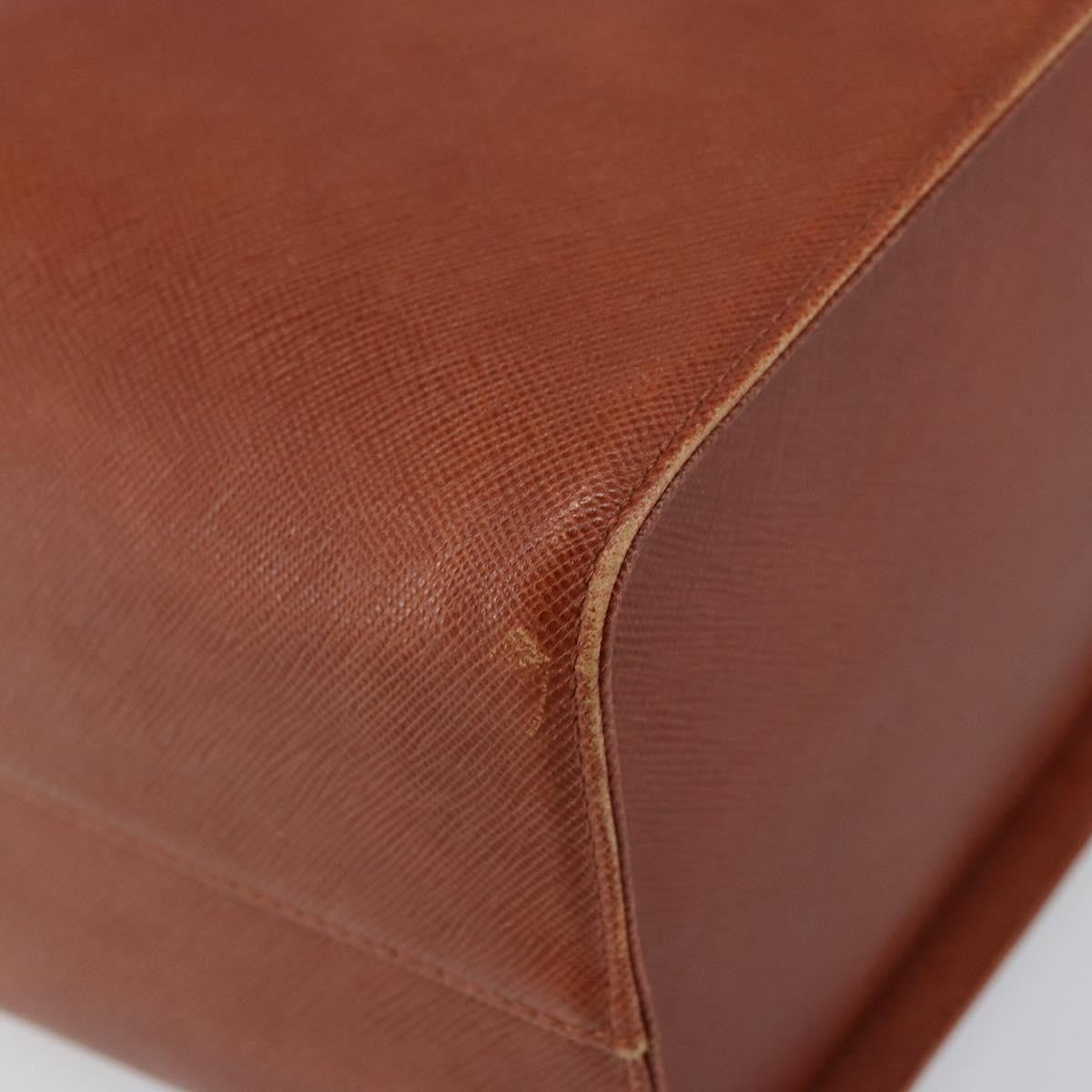 Givenchy GIVENCHY Hand Bag Leather Brown Gold Authentic 159082