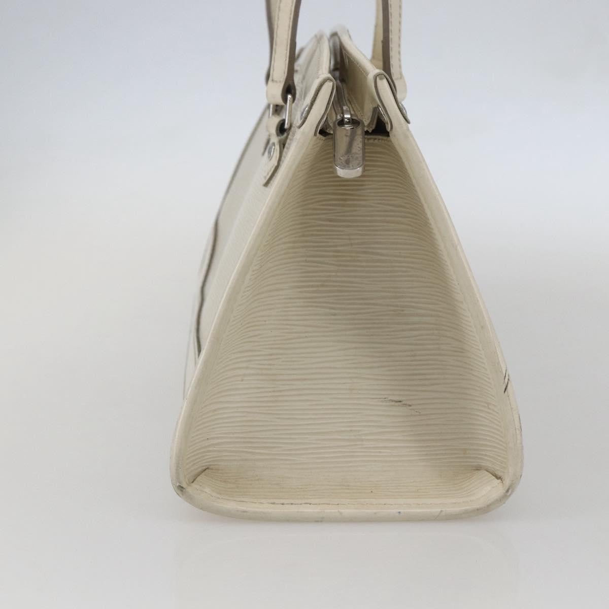 Louis Vuitton LOUIS VUITTON Epi Madeleine PM Hand Bag White Yvoire M5933J LV Authentic 160228