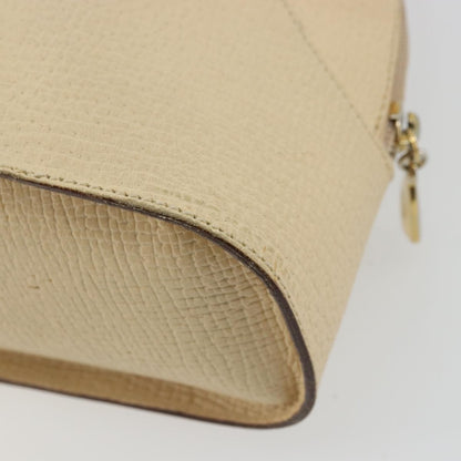 Loewe LOEWE Hand Bag Leather Ivory Gold Authentic 175195