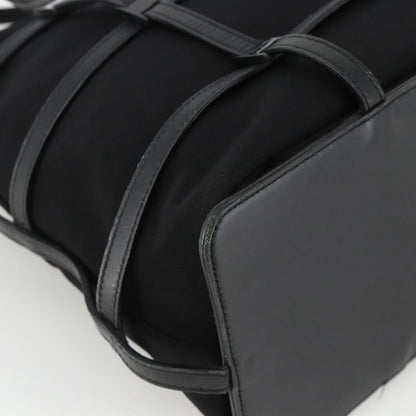 Salvatore Ferragamo Salvatore Ferragamo Tote Bag Nylon Black Silver Authentic ka3842