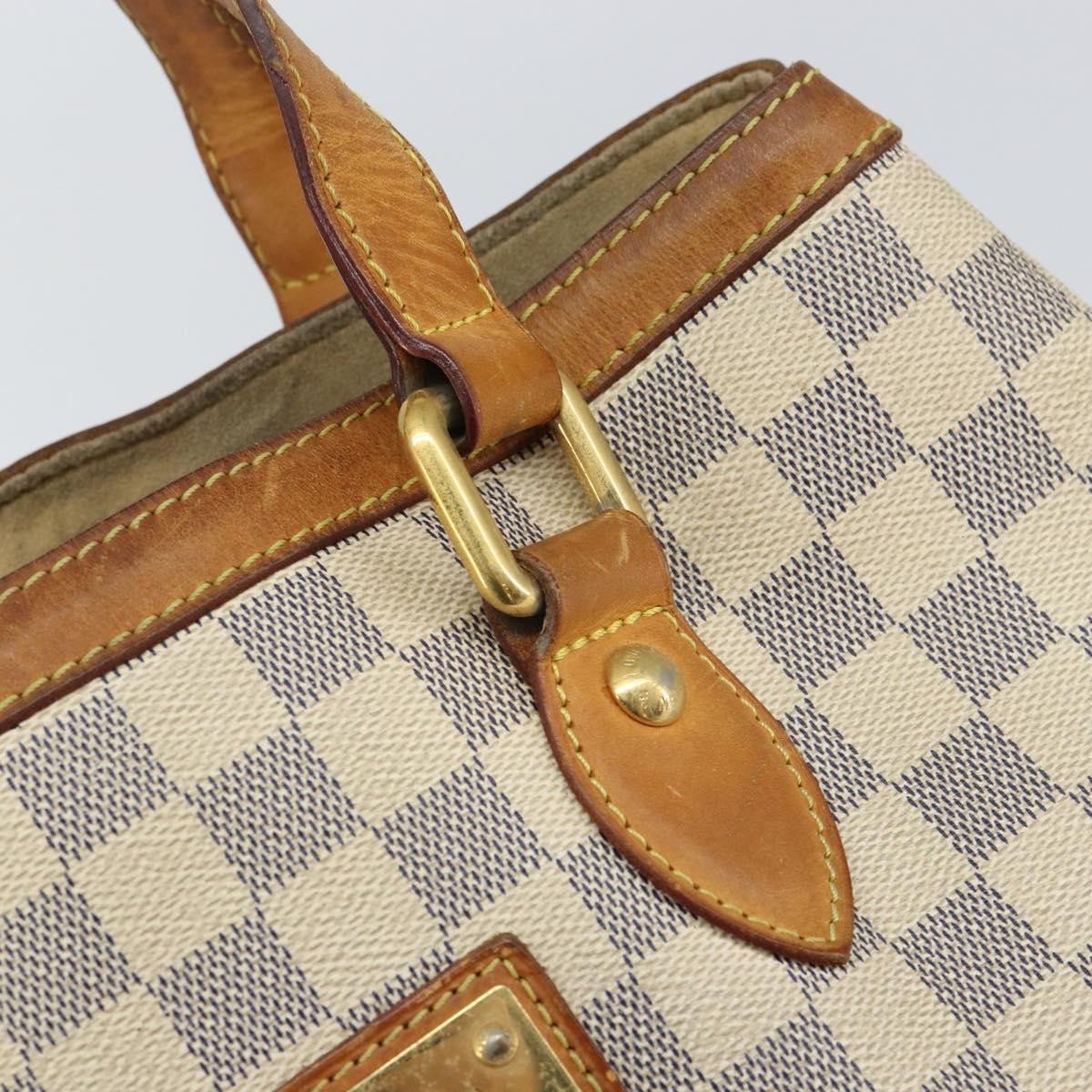 Louis Vuitton LOUIS VUITTON Damier Azur Hampstead PM Tote Bag N51207 LV Authentic 162093