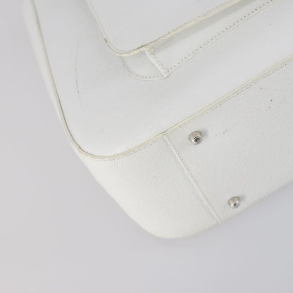 Gucci GUCCI Hand Bag Leather 2way White Silver 000 2058 0307 5 Authentic ep11566