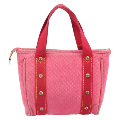 Louis Vuitton LOUIS VUITTON Antigua Cabas PM Hand Bag Rouge Pink M40088 LV Authentic ka2366