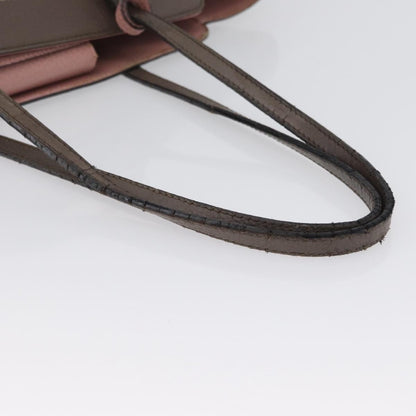 Gucci GUCCI Tote Bag Leather Brown Gold 354408 Authentic bs33432