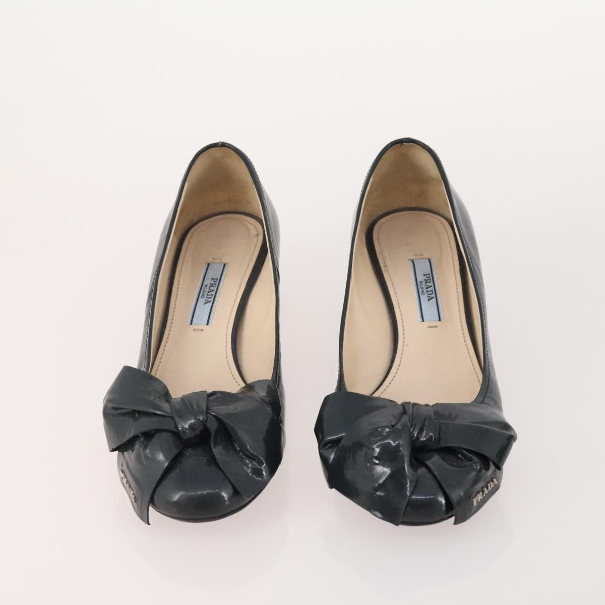 Prada PRADA Shoes Suede Leather 5 Set Brown black Authentic 174775 Bag