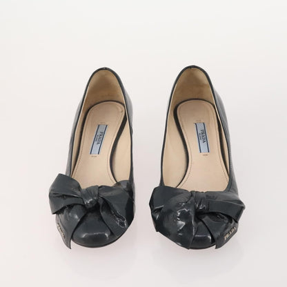 Prada PRADA Shoes Suede Leather 5 Set Brown black Authentic 174775 Bag
