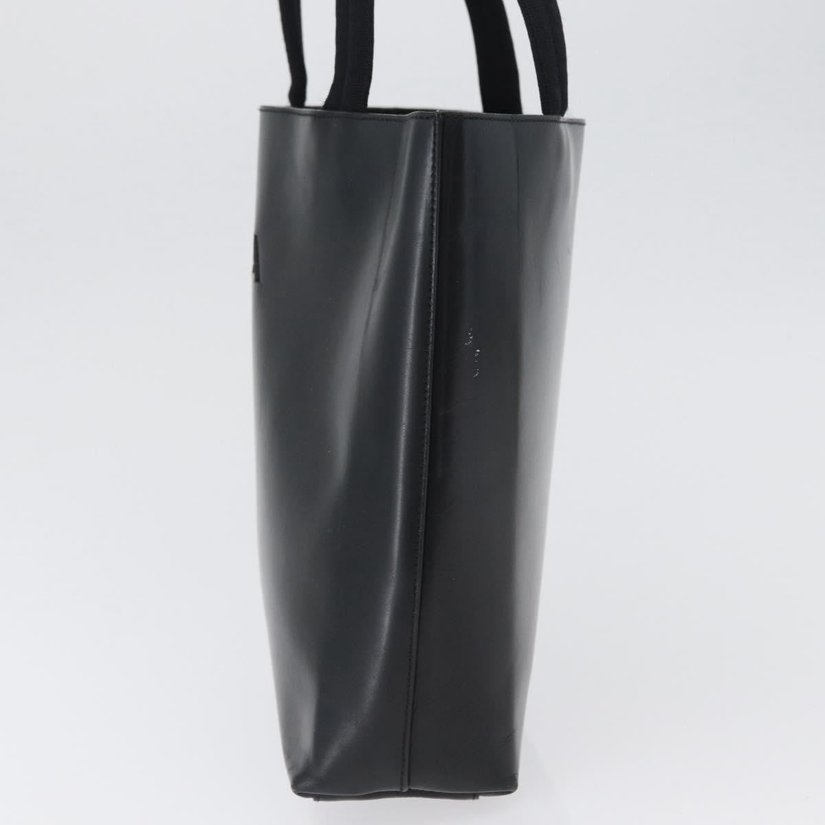 Prada PRADA Tote Bag Leather Black Authentic gh1848