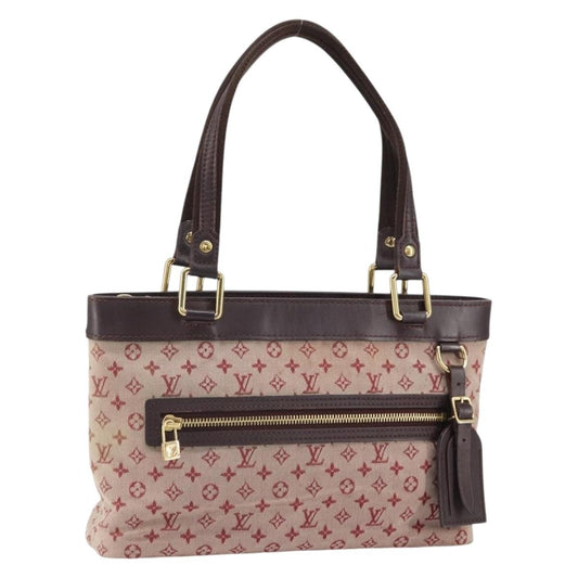 Louis Vuitton LOUIS VUITTON Monogram Mini Lucille PM Hand Bag Red M92678 LV Authentic BA9329