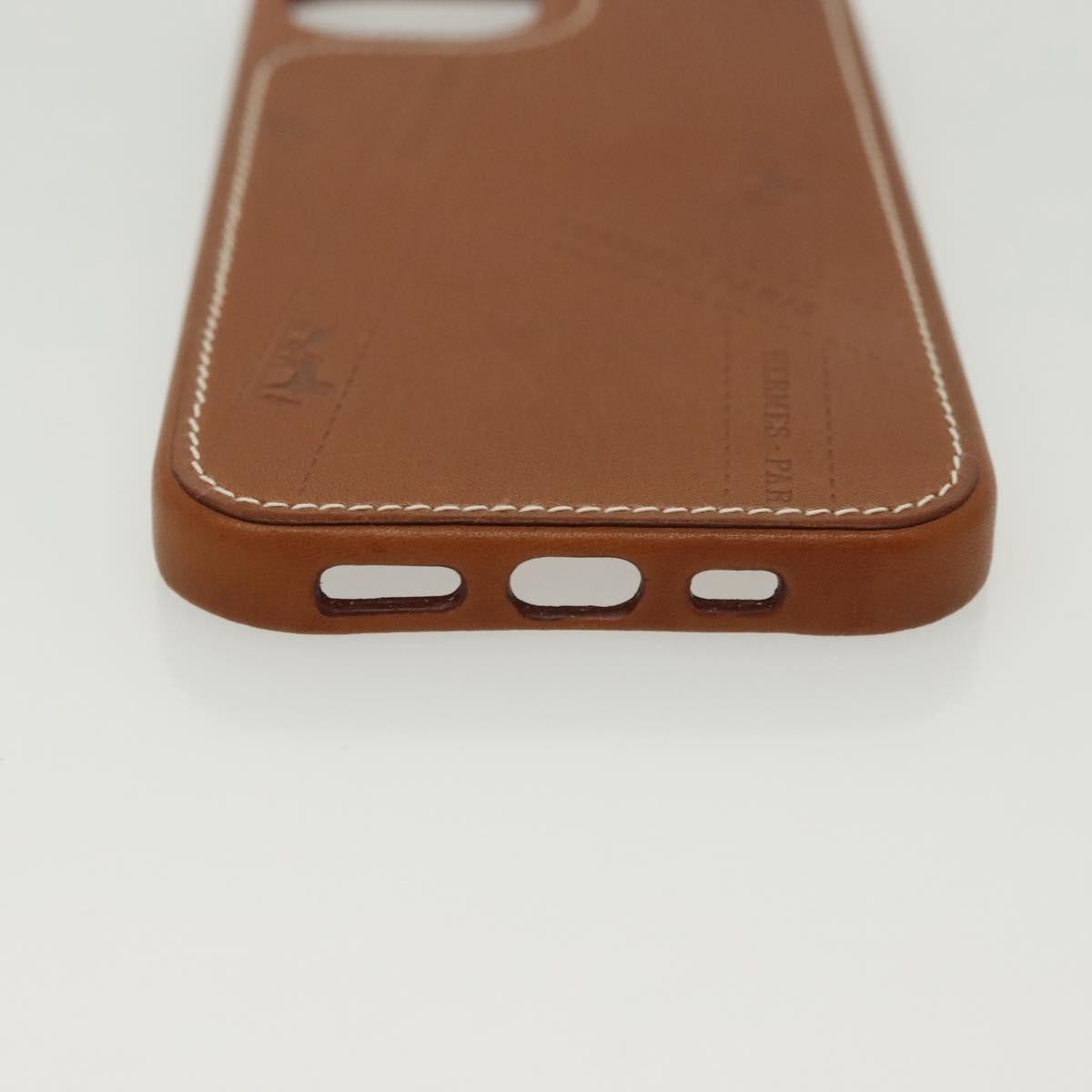 Hermès Hermès HERMES iPhone 12 & 12 Pro Case iPhone Case Leather Brown Authentic BA5561 Bag