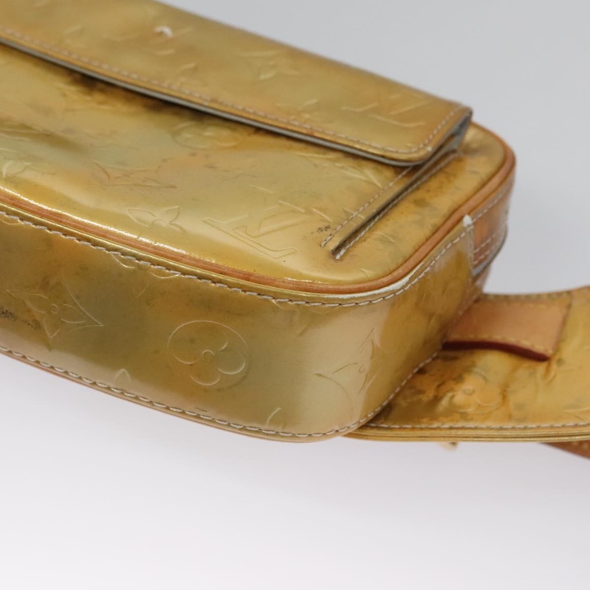 Louis Vuitton LOUIS VUITTON Monogram Vernis Fulton Waist bag Gris M91041 LV Authentic yk17565