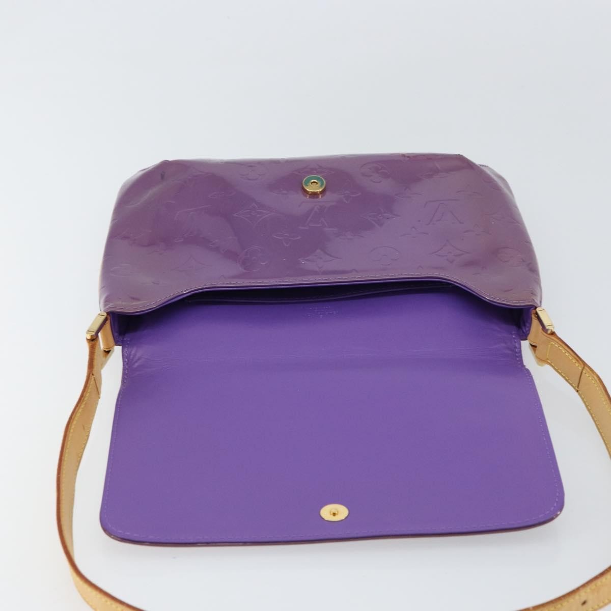 Louis Vuitton LOUIS VUITTON Monogram Vernis Thompson Street Bag Viole M91095 LV Authentic 161428