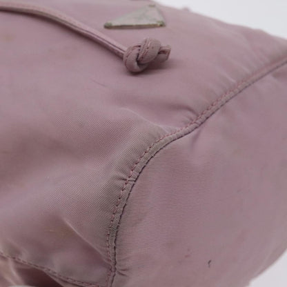 Prada PRADA Pouch Nylon Pink Silver Authentic 129576 Bag