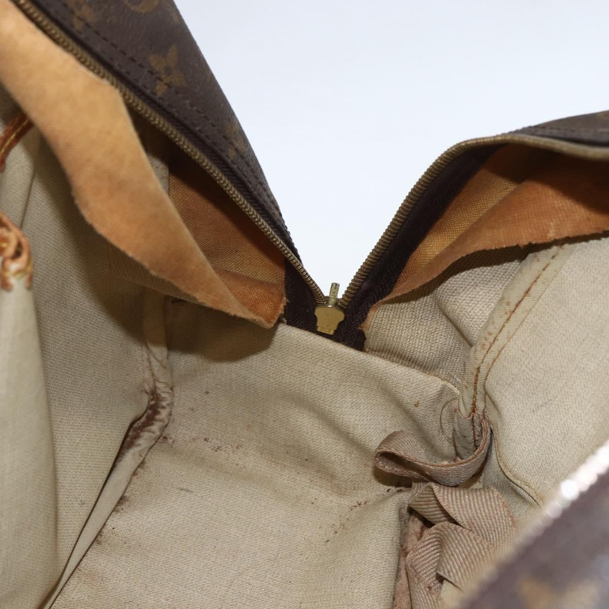 Louis Vuitton LOUIS VUITTON Monogram Deauville Hand Bag M47270 LV Authentic 158279