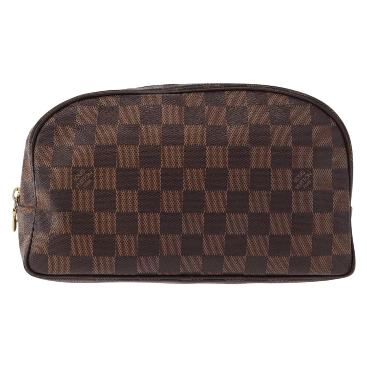 Louis Vuitton LOUIS VUITTON Damier Ebene Trousse Toilette25 Clutch Bag N47624 LV Authentic 151153