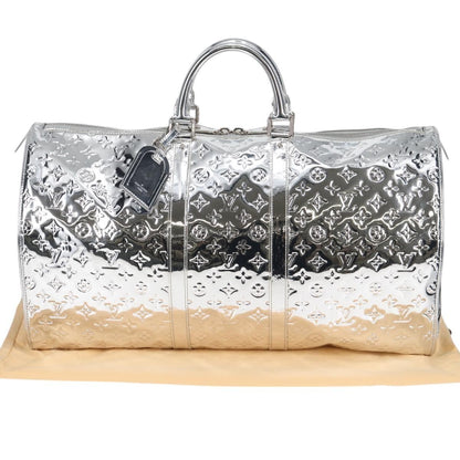 Louis Vuitton LOUIS VUITTON Monogram Miroir Keepall 55 Bag Silver Argent M95275 Authentic yk18156SM