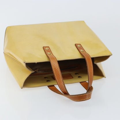 Louis Vuitton LOUIS VUITTON Monogram Vernis Reade PM Hand Bag Beige M91334 LV Authentic ep10940