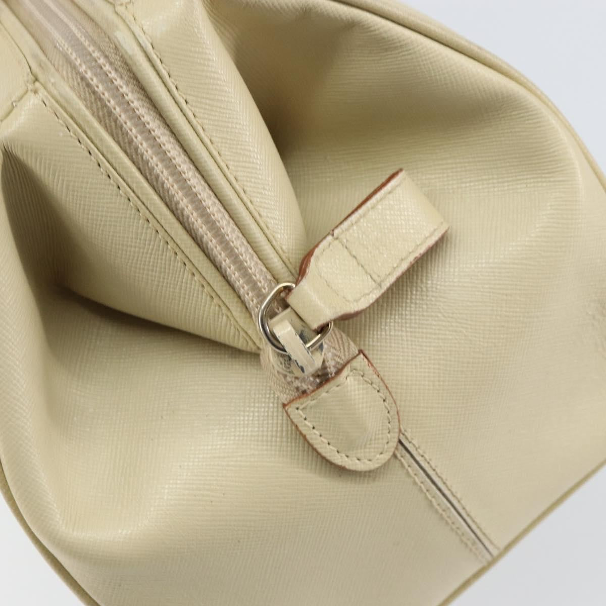 Prada PRADA Hand Bag Leather Beige Authentic BA8175
