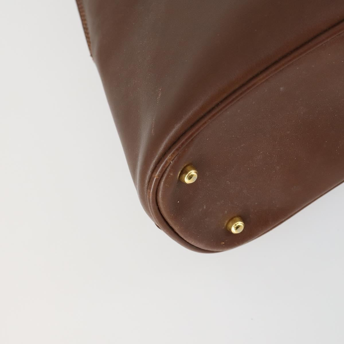 Gucci GUCCI Bamboo Hand Bag Leather 2way Brown Gold 000 2865 0290 Authentic 151596