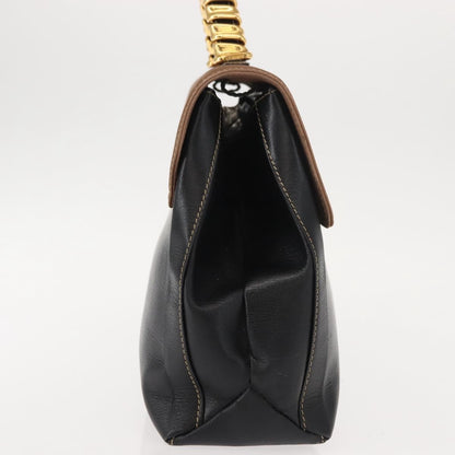 Loewe LOEWE Velazquez Hand Bag Leather Suede Brown Black gold Authentic 149533