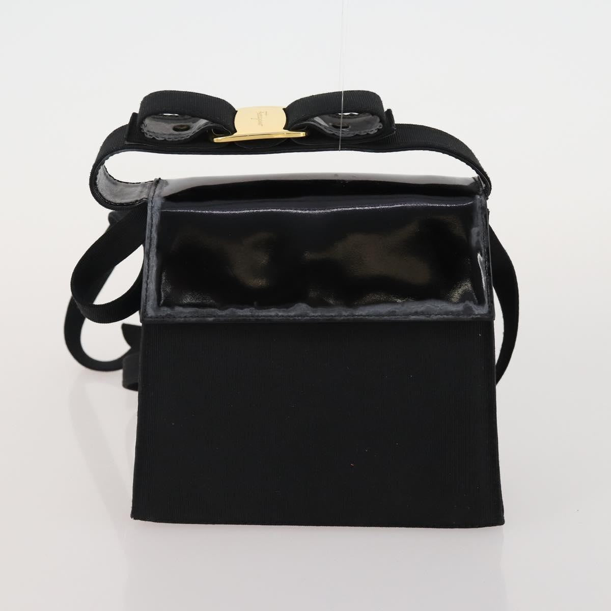 Salvatore Ferragamo Salvatore Ferragamo Hand Bag Patent leather 3 Set White Black Navy Authentic 162600