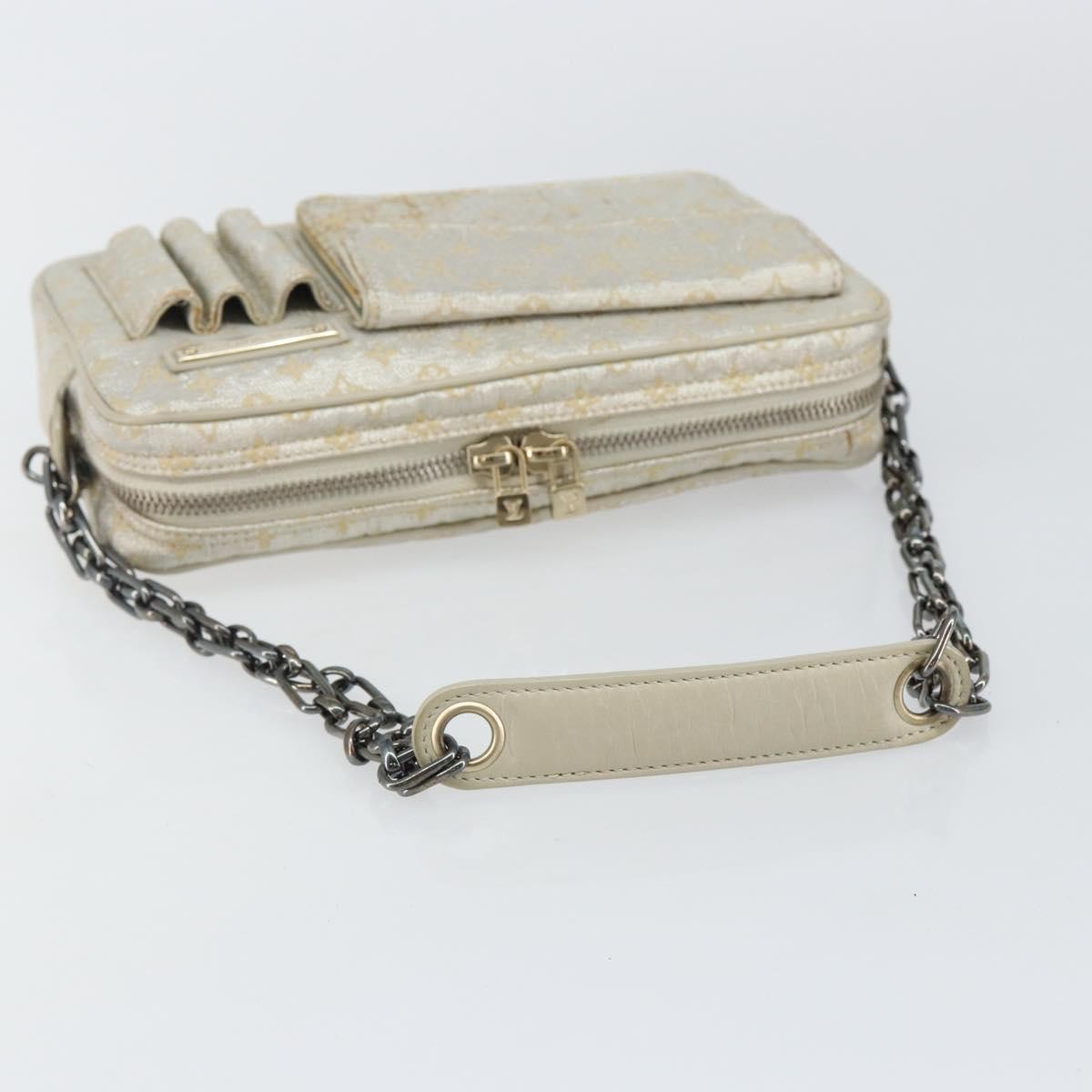 Louis Vuitton LOUIS VUITTON Monogram Shine McKenna Shoulder Bag Gold M92363 LV Authentic hk3048