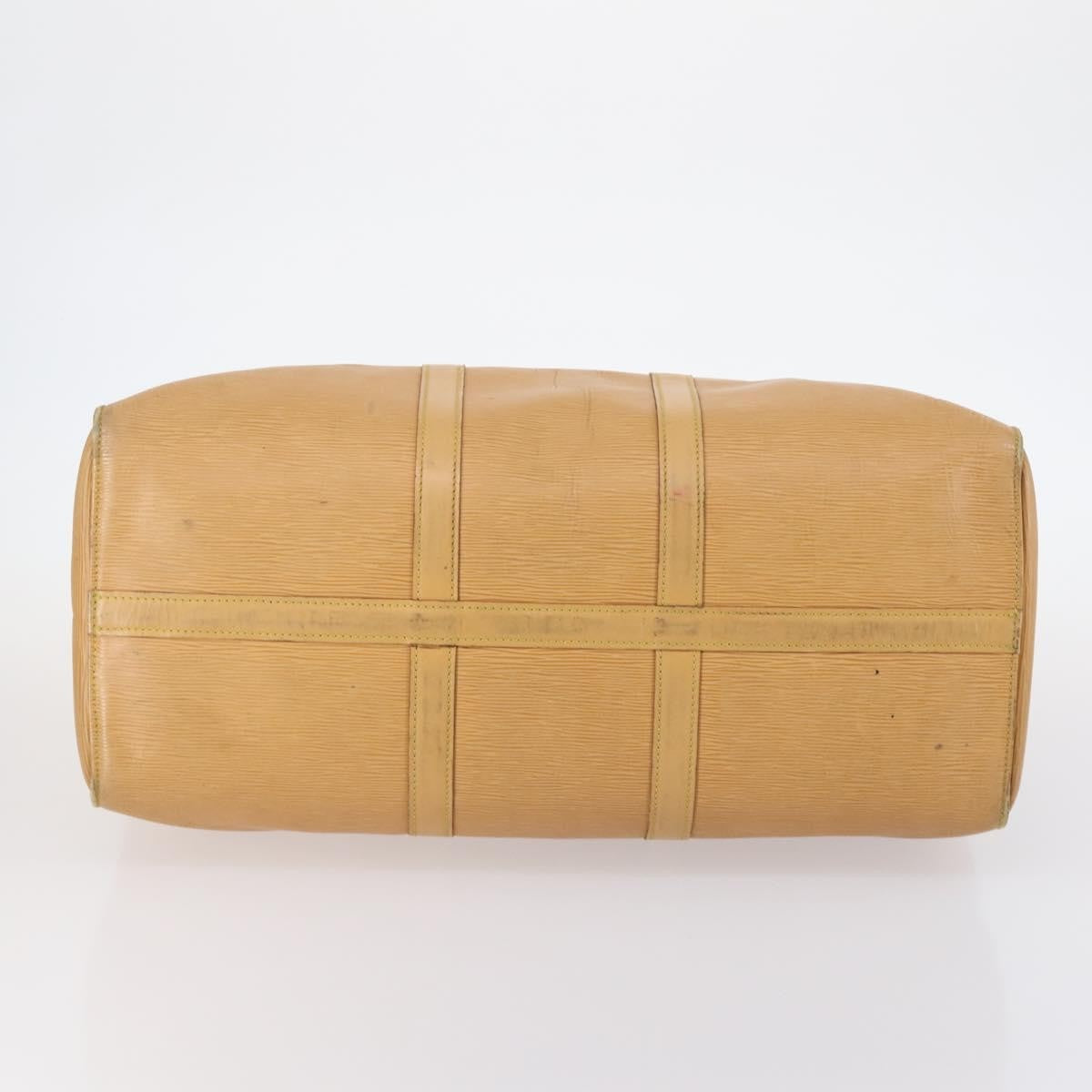 Louis Vuitton LOUIS VUITTON Epi Keepall 50 Boston Bag Beige M42941 LV Authentic hk3136