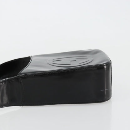 Gucci GUCCI Soho Hand Bag Patent leather Black Silver 007 0249 Authentic 182478