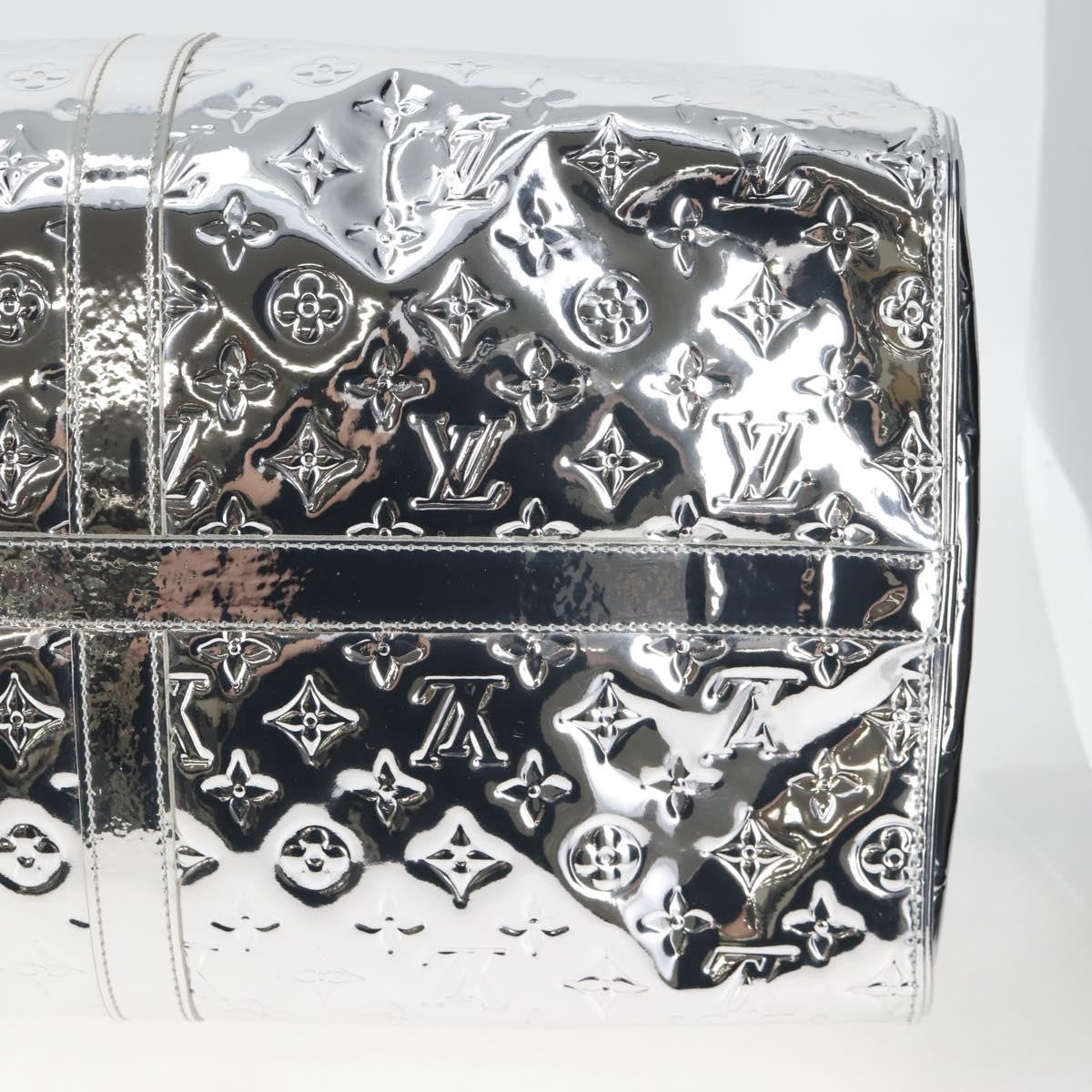 Louis Vuitton LOUIS VUITTON Monogram Miroir Keepall 55 Bag Silver Argent M95275 Authentic yk18156SM