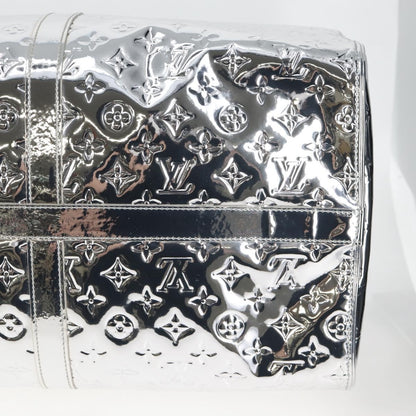 Louis Vuitton LOUIS VUITTON Monogram Miroir Keepall 55 Bag Silver Argent M95275 Authentic yk18156SM