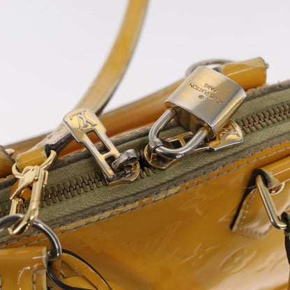 Louis Vuitton LOUIS VUITTON Monogram Vernis Alma PM Hand Bag Citrin M90101 LV Authentic 168034