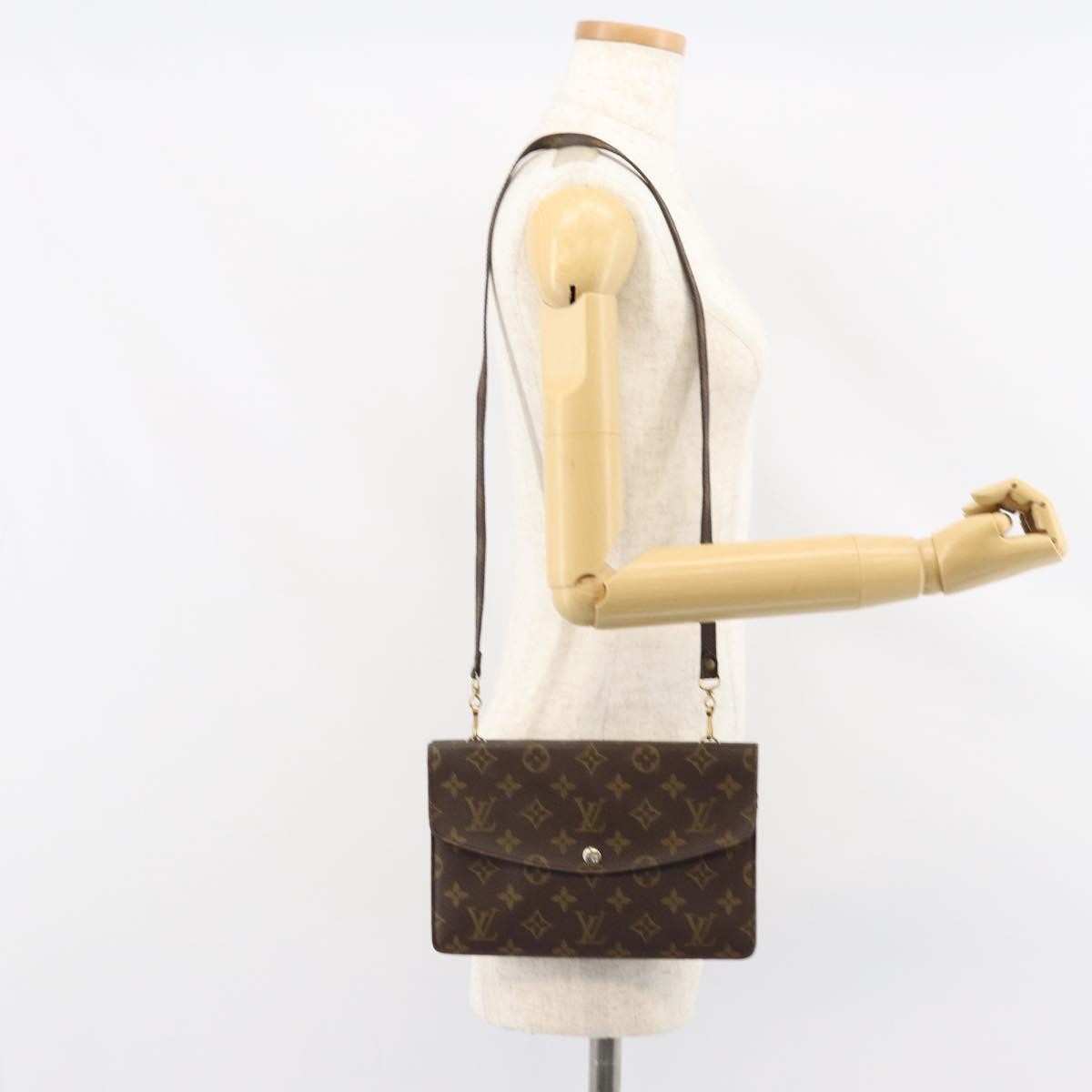 Louis Vuitton LOUIS VUITTON Monogram Double Rabat Shoulder Bag M51815 LV Authentic yk19818