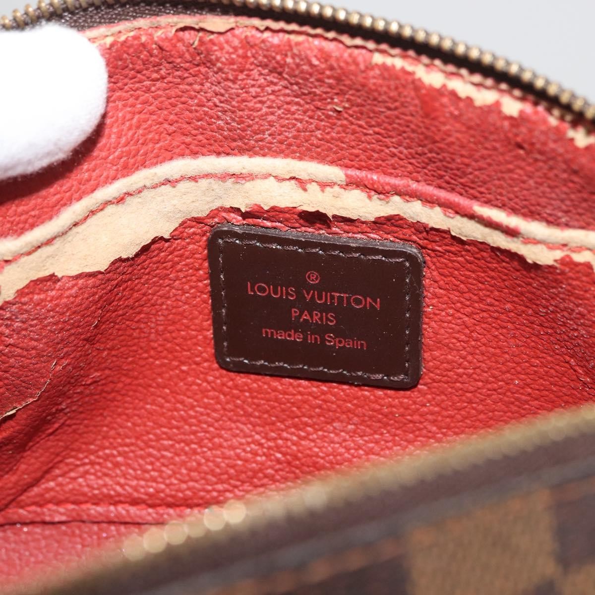 Louis Vuitton LOUIS VUITTON Damier Ebene Pochette Cosmetic PM Pouch N47516 LV Authentic 178952 Bag