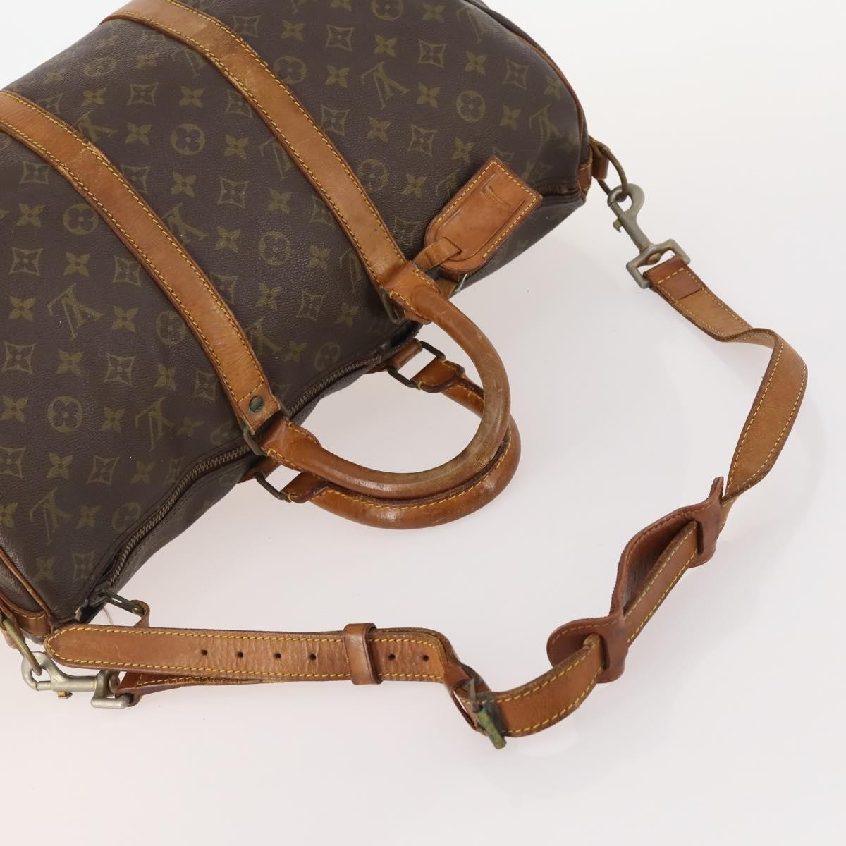 Louis Vuitton LOUIS VUITTON Monogram Keepall Bandouliere 45 Boston Bag M41418 LV Authentic 178190