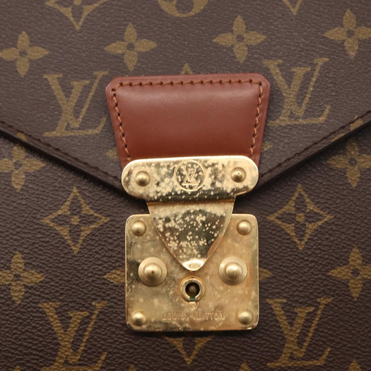 Louis Vuitton LOUIS VUITTON Monogram Porte Documents Bandouliere Bag M53338 LV Authentic 150924