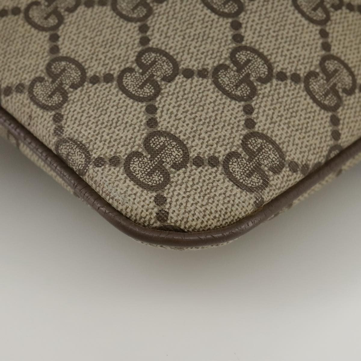 Gucci GUCCI GG Supreme Web Sherry Line Shoulder Bag PVC Beige 904 02 047 Authentic 111359