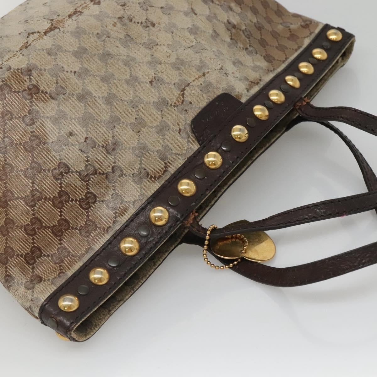 Gucci GUCCI GG Crystal Tote Bag Beige 207291 Authentic MX192