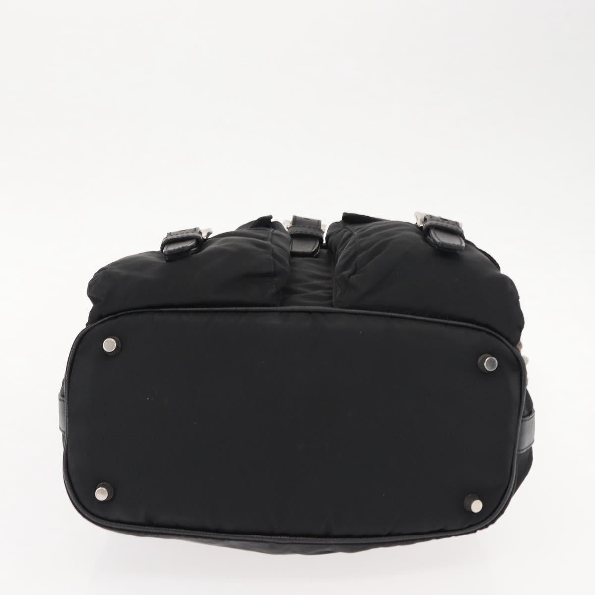 Prada PRADA Shoulder Bag Nylon Black Silver Authentic 147527